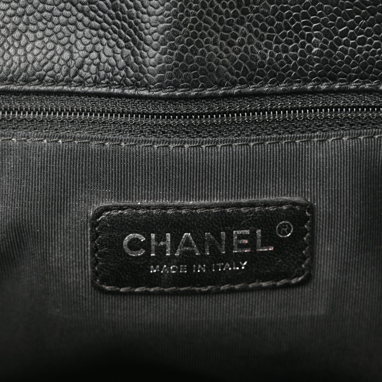 Chanel Caviar Quilted Grand Shopping Tote GST Black 6 of 10