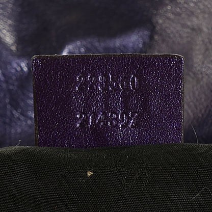 Gucci Metallic Calfskin Medium Galaxy Hobo Purple 7 of 7