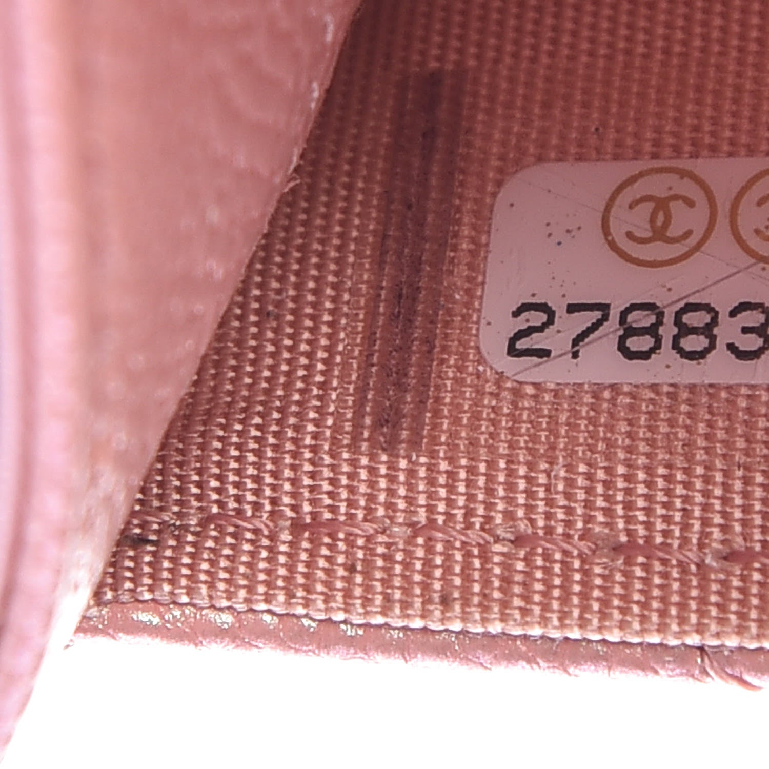 Chanel Iridescent Caviar Quilted Card Holder Pink 8 of 9