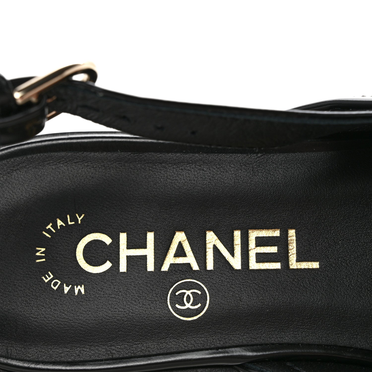 Chanel Shiny Calfskin Slingback Loafers 39.5 Black 8 of 12