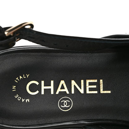 Chanel Shiny Calfskin Slingback Loafers 39.5 Black 8 of 12