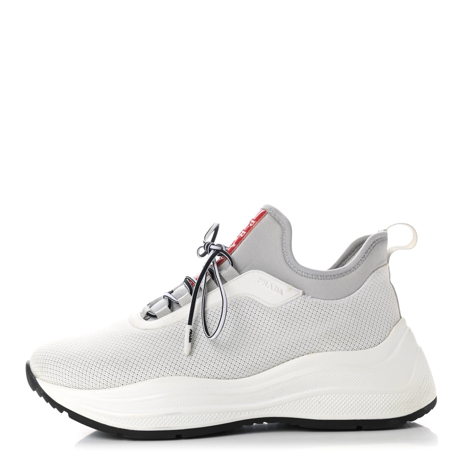 Prada Mesh Neoprene America's Cup 45mm Sneakers 38.5 White Alluminio 1 of 10