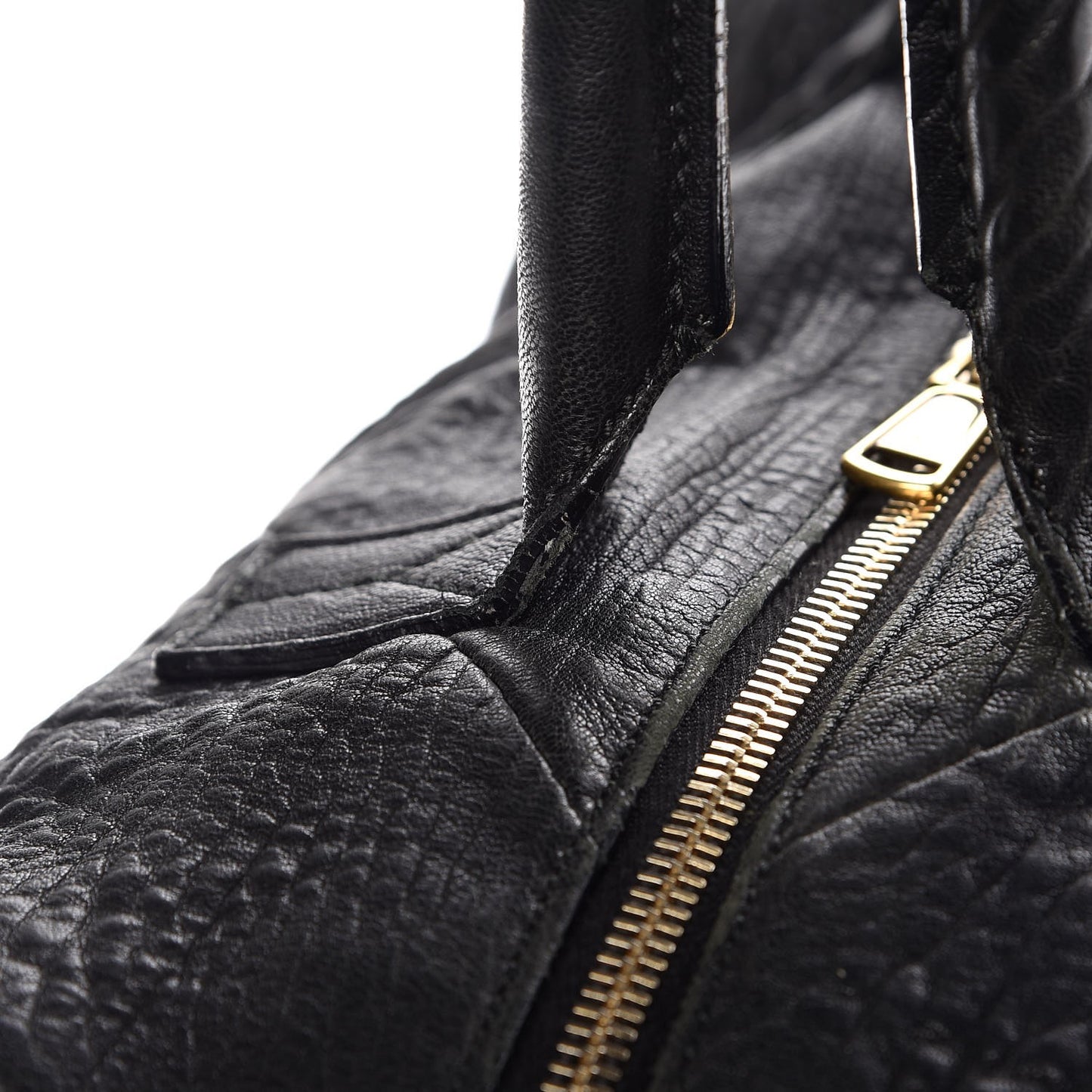 Pebbled Lambskin Medium Easy Sac Black