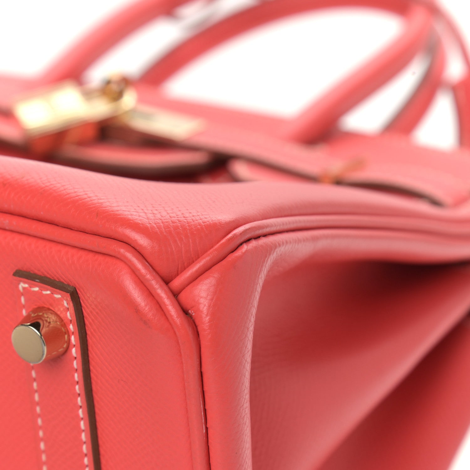 Hermes Epsom Candy Birkin 30 Rose Jaipur Gold 10 of 14