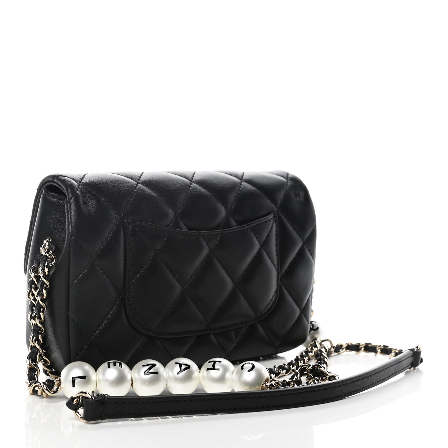 Lambskin Quilted Mini My Precious Flap Black