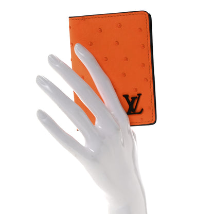 Louis Vuitton Ostrich Pocket Organize Orange 2 of 7