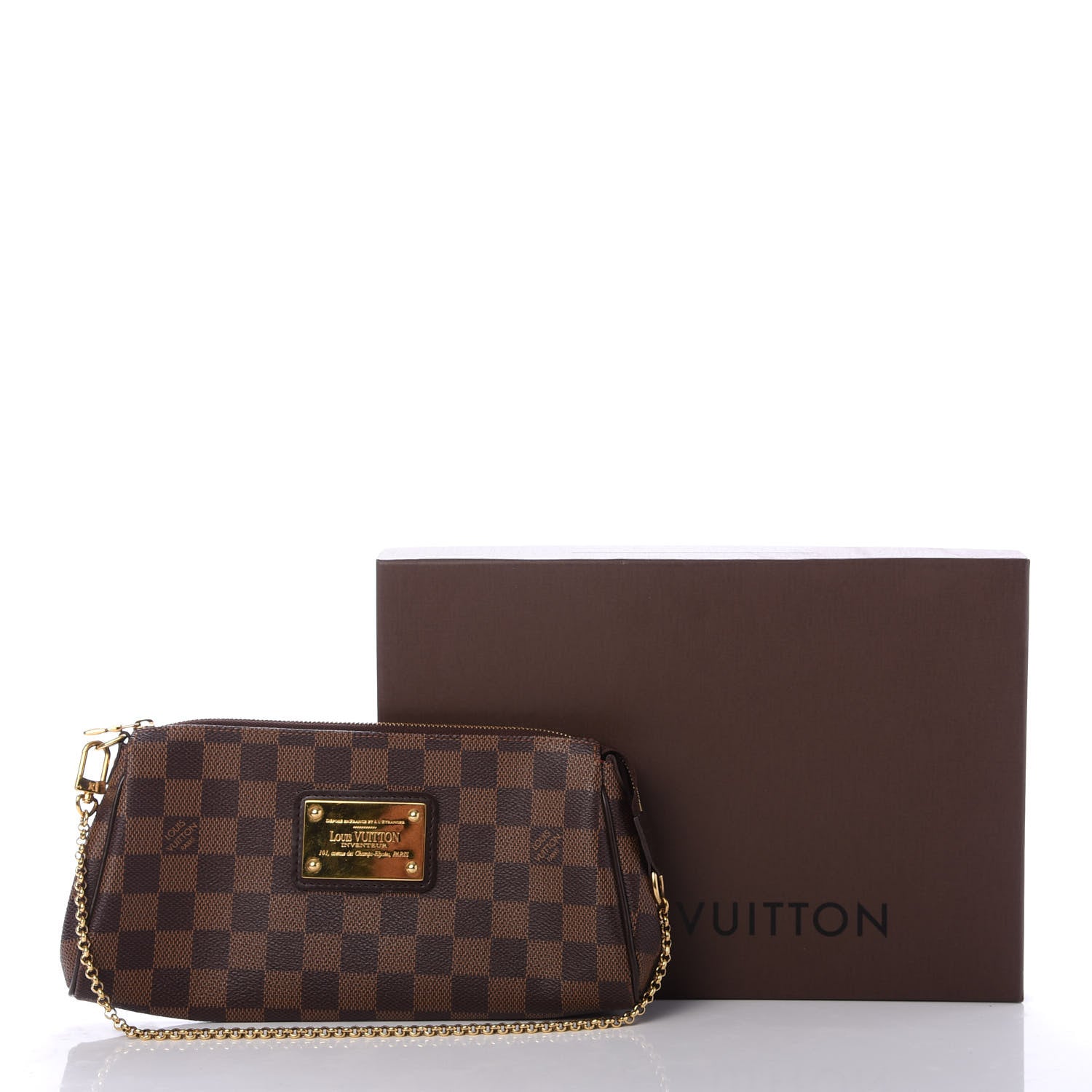 Louis Vuitton Damier Ebene Eva Clutch 10 of 10