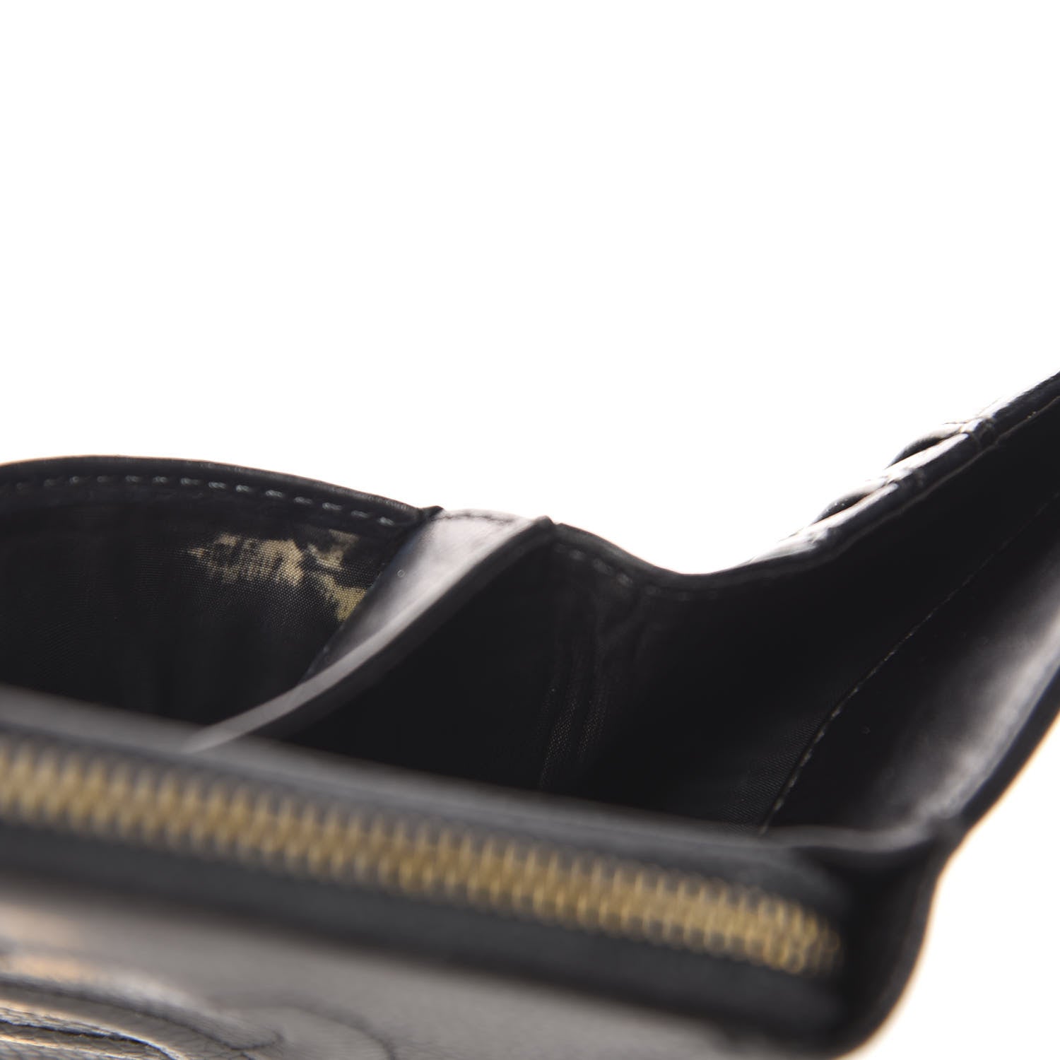Chanel Caviar Timeless CC Compact French Wallet Black 13 of 14