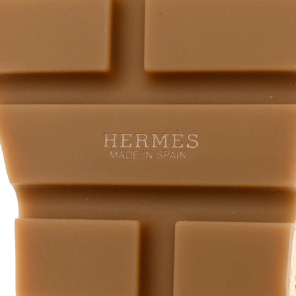 Hermes Calfskin Cork Eze 30 Sandals 40 White 8 of 9