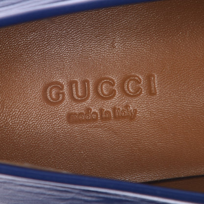 Gucci Malaga Kid Womens Jordaan Loafers 39.5 Electric Blue 6 of 9