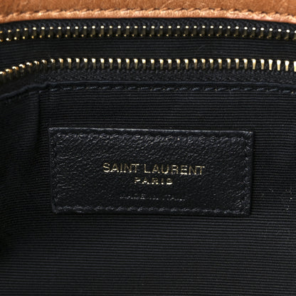Saint Laurent Crinkled Calfskin Matelasse Monogram Medium Niki Chain Satchel Caramel 6 of 10
