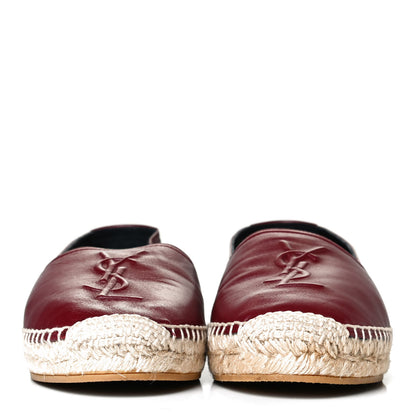 Saint Laurent Nappa Vendome Monogram Espadrilles 37 Barolo 2 of 11