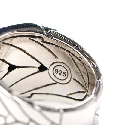 John Hardy Sterling Silver Black Sapphire Modern Chain Signet Ring 62 10 5 of 5