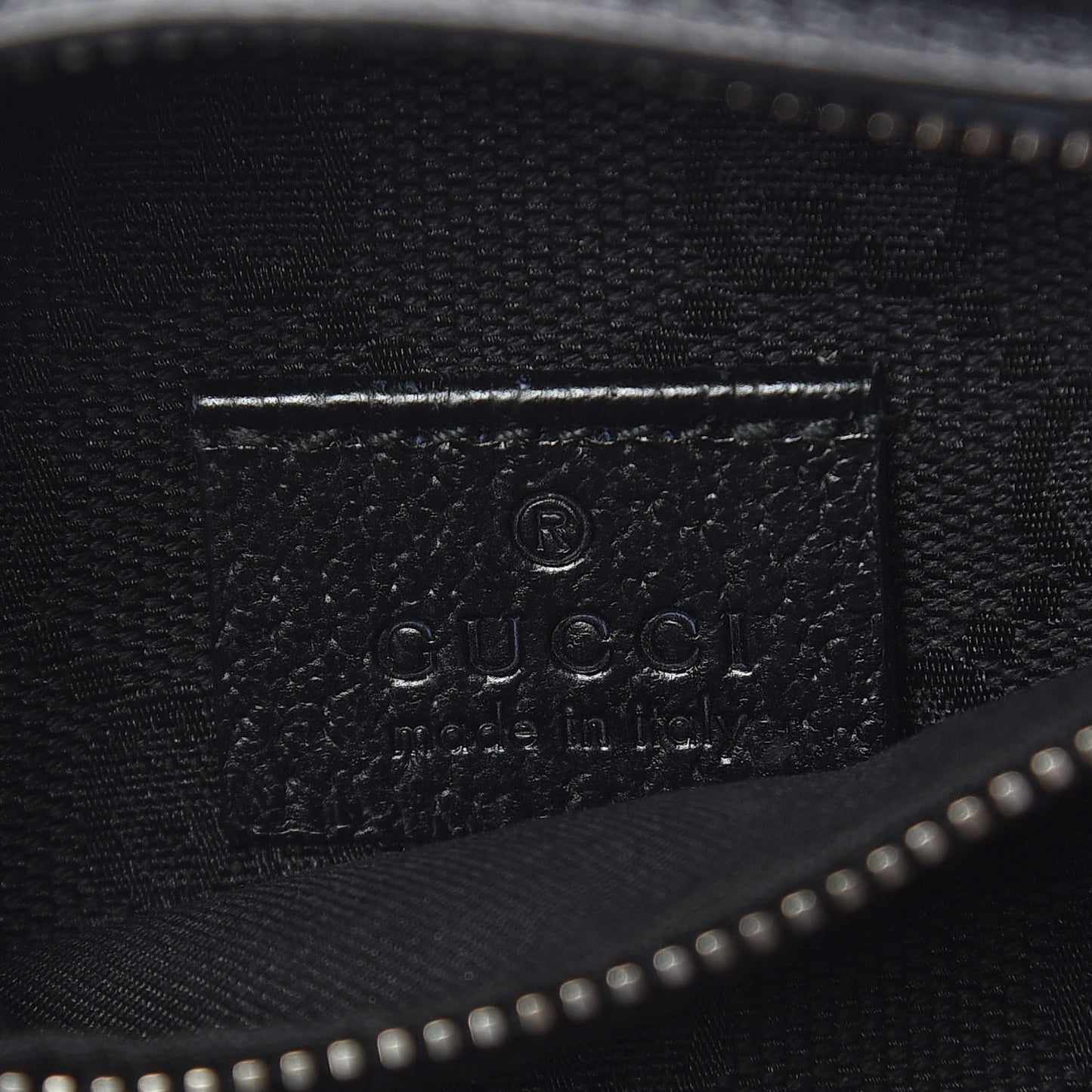 GG Monogram Double Pocket Belt Bag Black