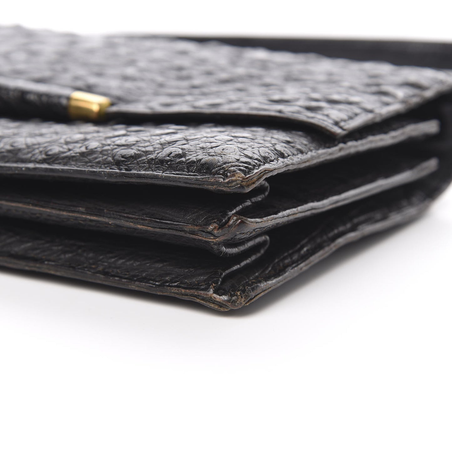 Ostrich Palonnier Bag Black