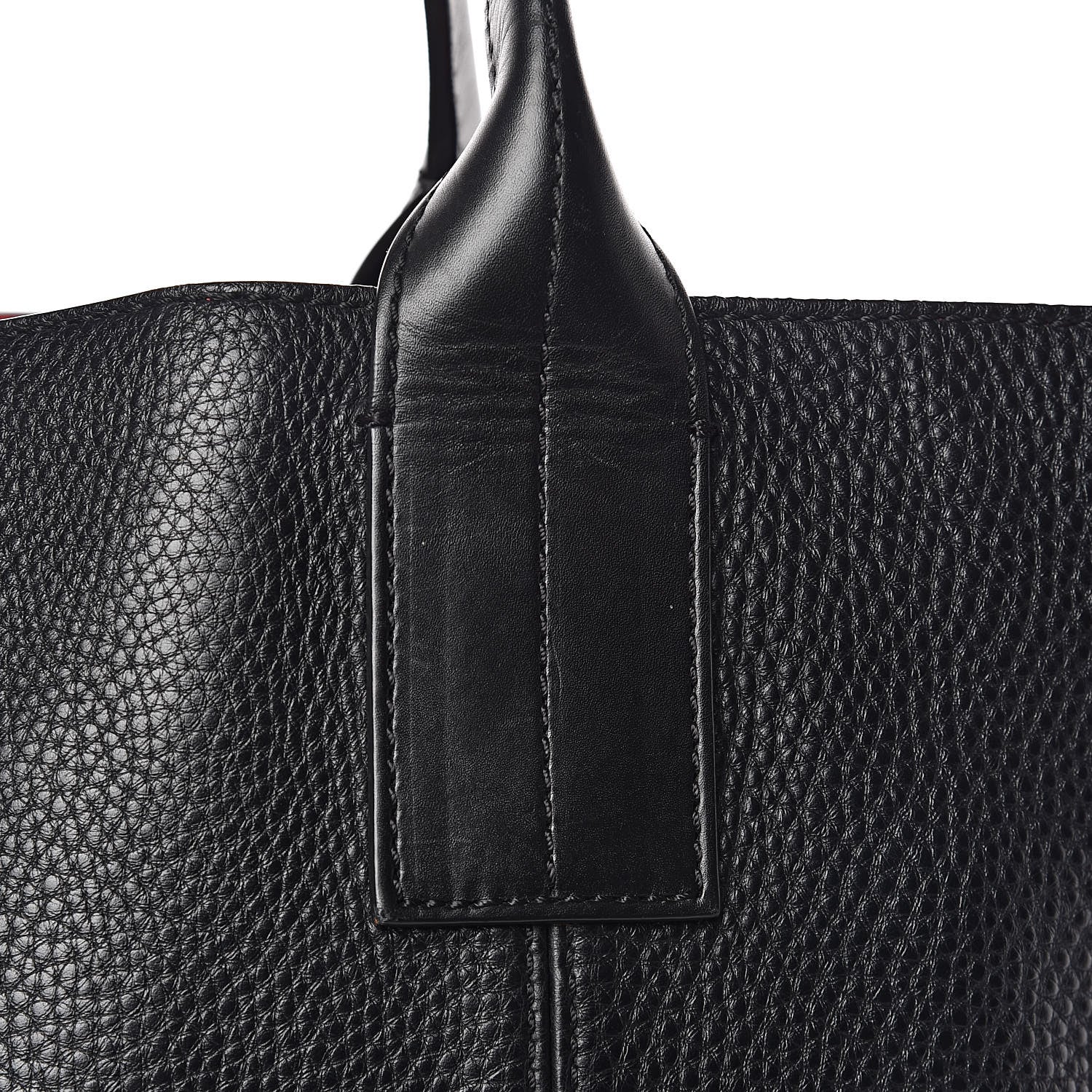 Christian Louboutin Pebbled Calfskin Fredo Tote Black 9 of 15
