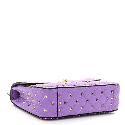 Valentino Garavani Nappa Medium Rockstud Spike Shoulder Bag Glicine 4 of 11