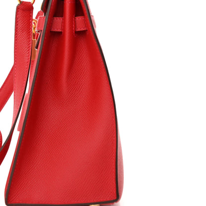 Hermes Epsom Kelly Sellier 25 Rouge Casaque 10 of 11