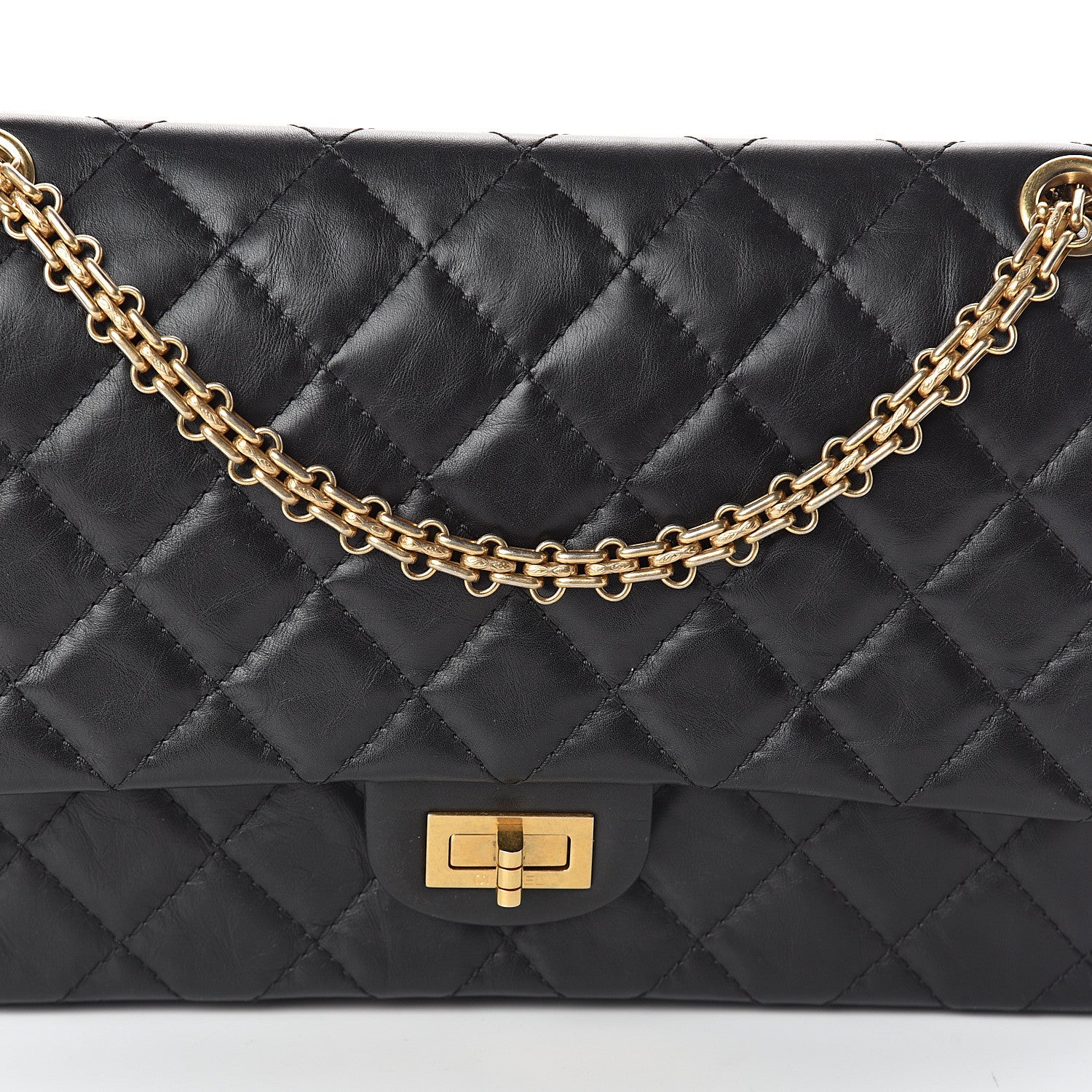 Chanel Aged Calfskin Quilted 2.55 Reissue 226 Flap Black 7 of 9
