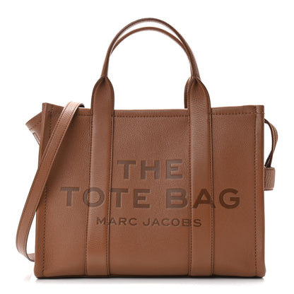 Marc Jacobs Grained Calfskin Medium The Tote Bag Argan Oil 1 of 11