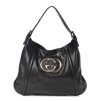 Gucci Calfskin Medium Britt Hobo Black 1 of 10