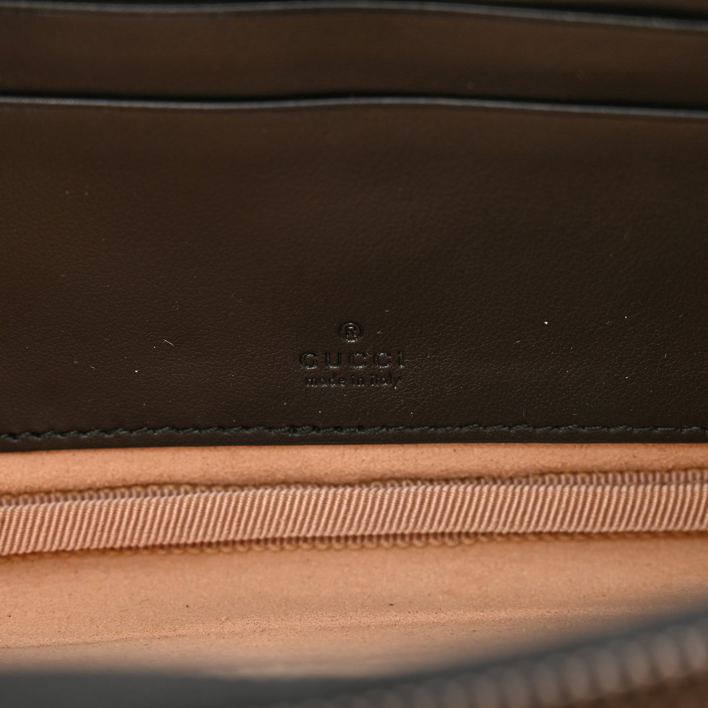Calfskin Matelasse Mini GG Marmont Chain Crossbody Bag Black