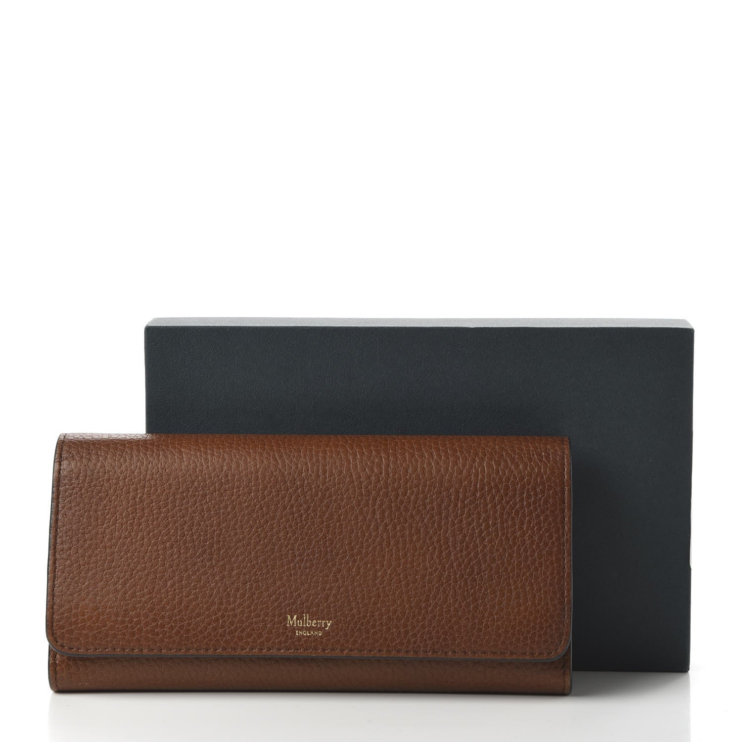 Mulberry Grain Vegetable Tanned Calfskin Continental Wallet Oak 10 of 12