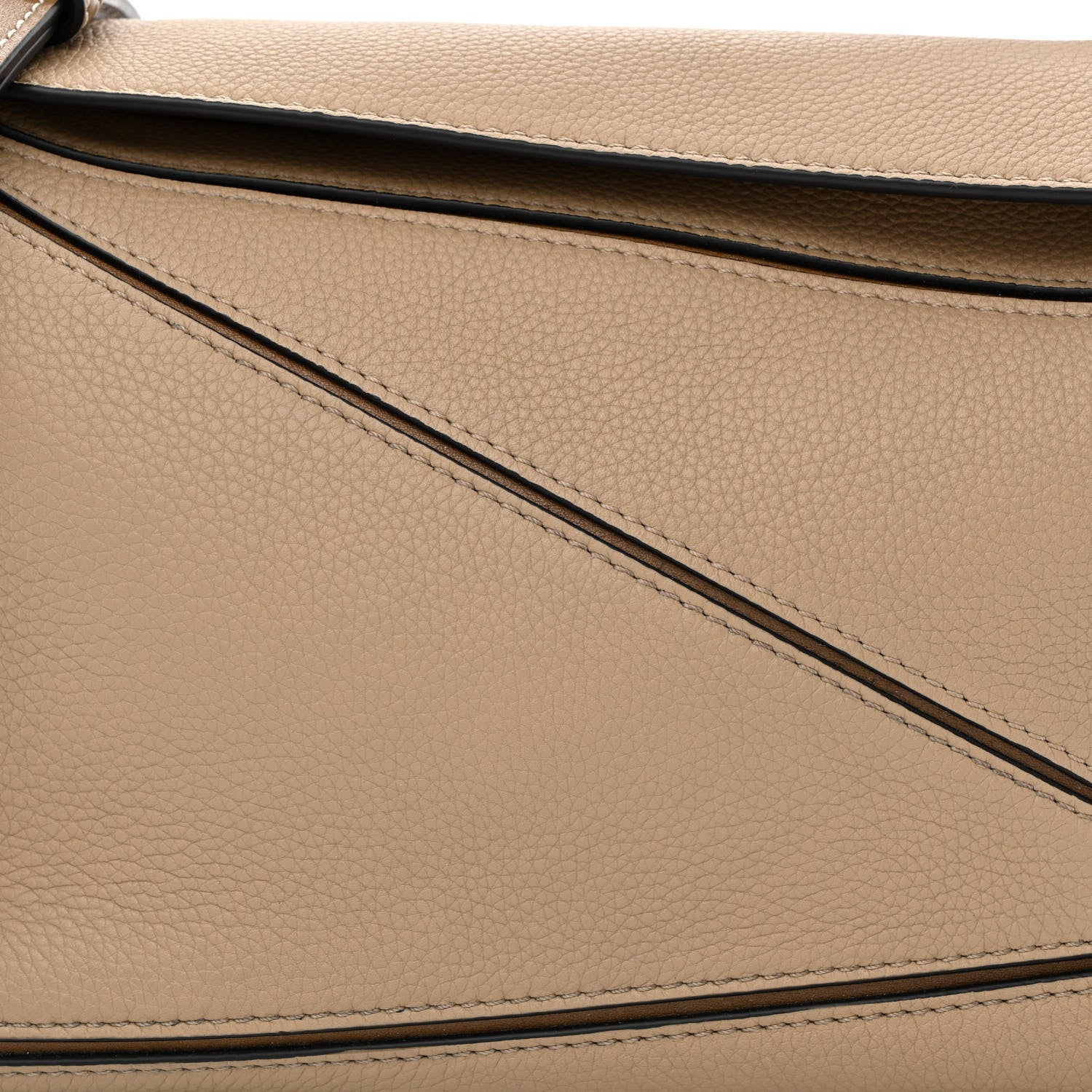 Loewe Grained Calfskin Small Puzzle Bag Sand Mink 7 of 9
