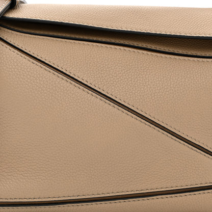 Loewe Grained Calfskin Small Puzzle Bag Sand Mink 7 of 9
