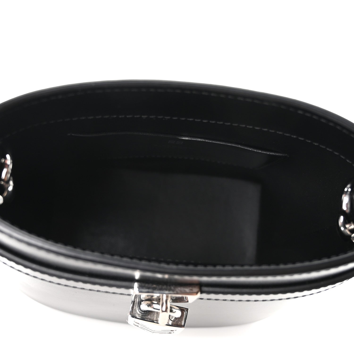 Givenchy Box Calfskin Shark Lock Bucket Bag Black 5 of 9