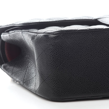 Chanel Caviar Quilted Jumbo Double Flap Black 7 of 11