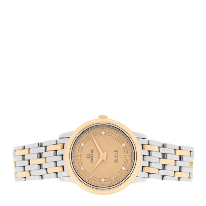 Omega Stainless Steel 18K Red Gold 27mm De Ville Prestige Quartz Watch Champagne 424.20.27.60.52.003 2 of 5