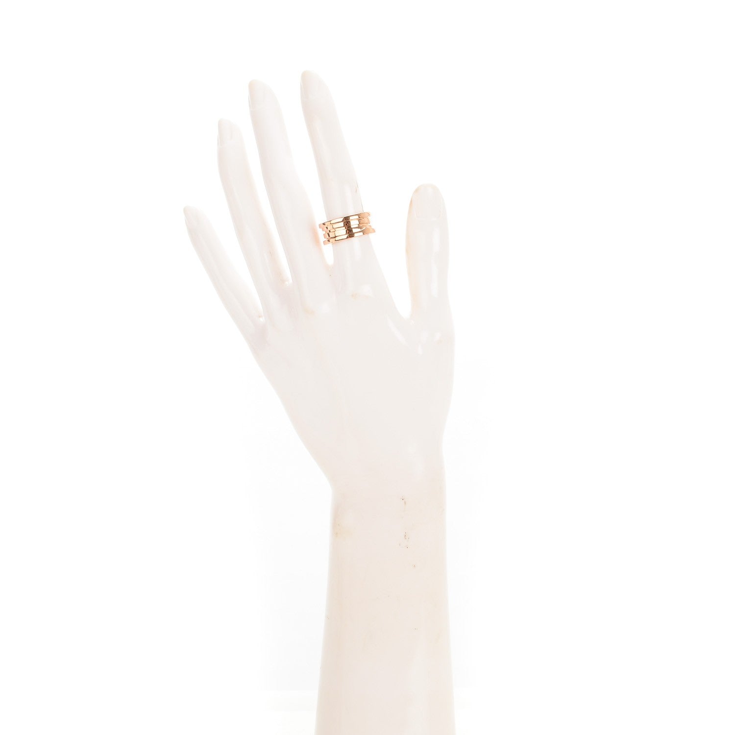 Bulgari 18K Rose Gold B.Zero1 3 Band Ring 50 5.5 2 of 5