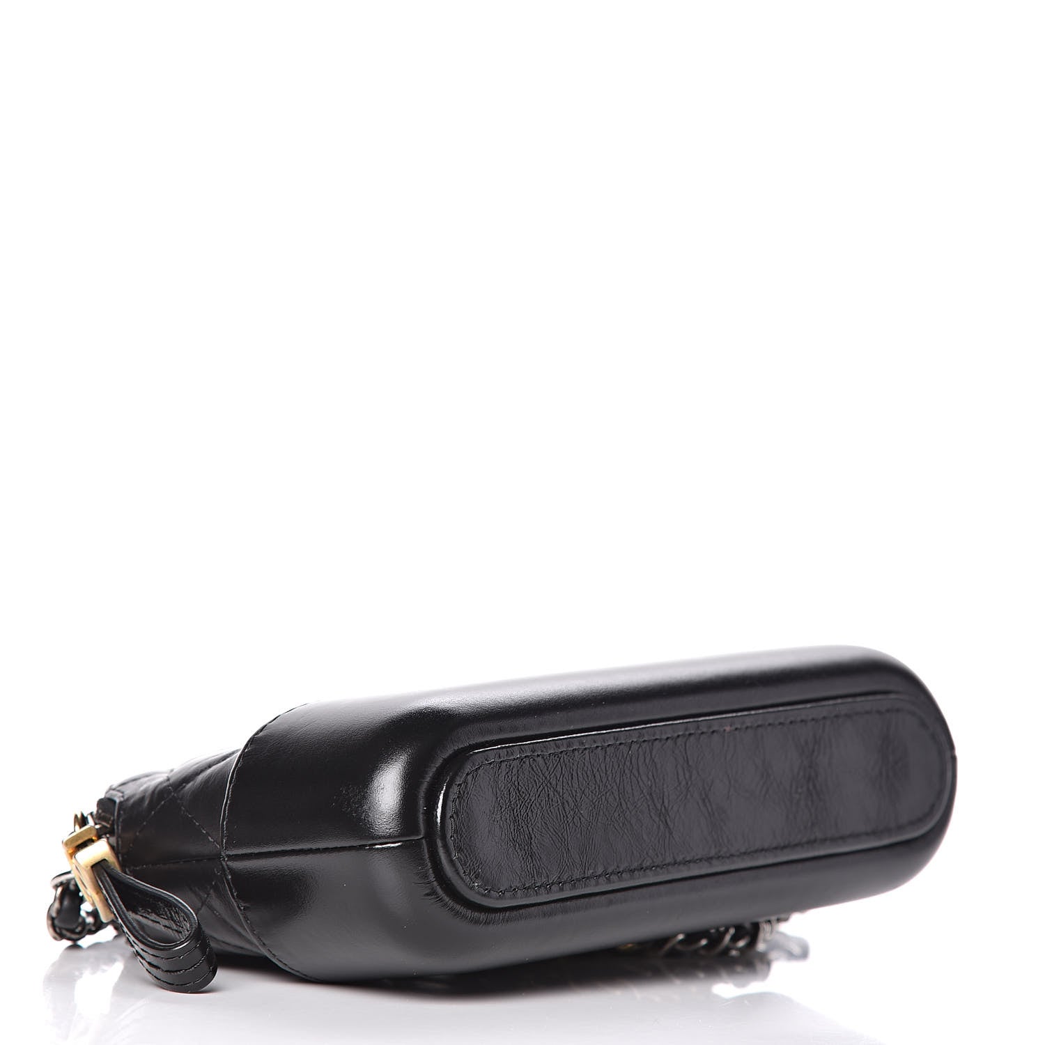 Chanel Aged Calfskin Quilted Small Gabrielle Clutch With Chain Black 6 of 14