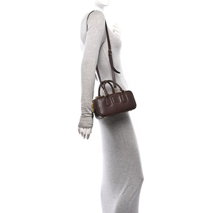 Miu Miu Calfskin Regular Arcadie Top Handle Bag Radica 2 of 12