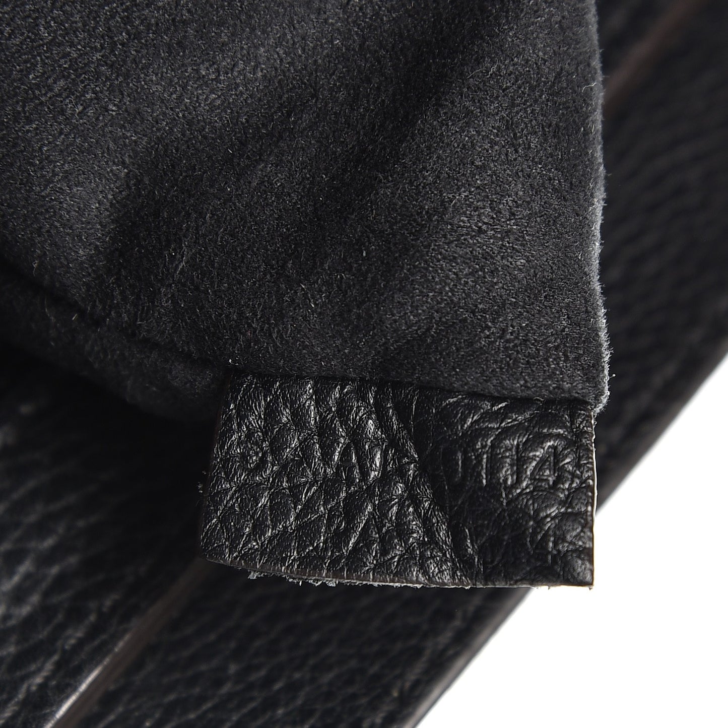 Drummed Calfskin Micro Luggage Black