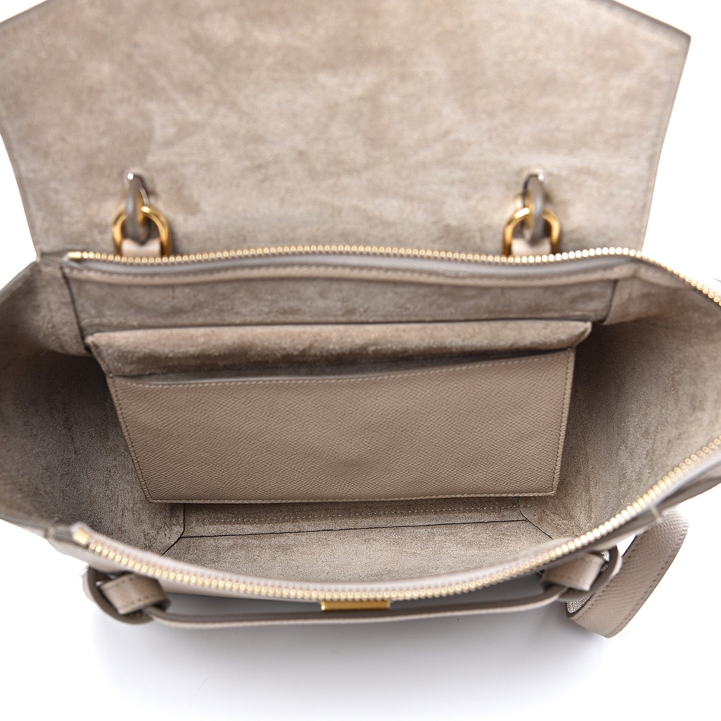 Grained Calfskin Micro Belt Bag Light Taupe