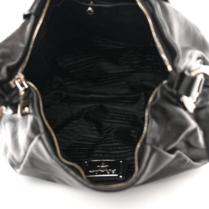 Prada Soft Calf Hobo Black 5 of 13