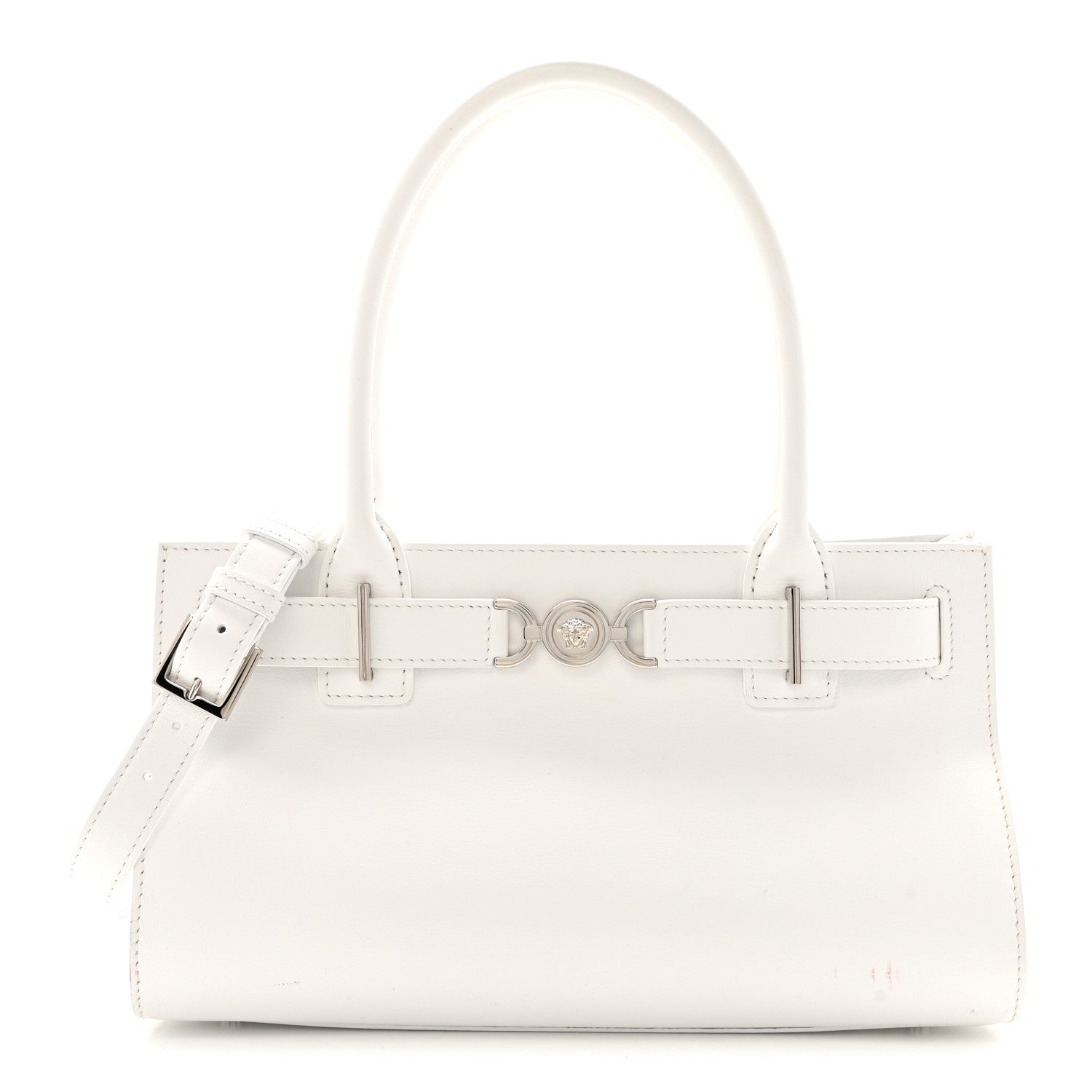 Versace Calfskin Medusa '95 Tote Bag White 1 of 12