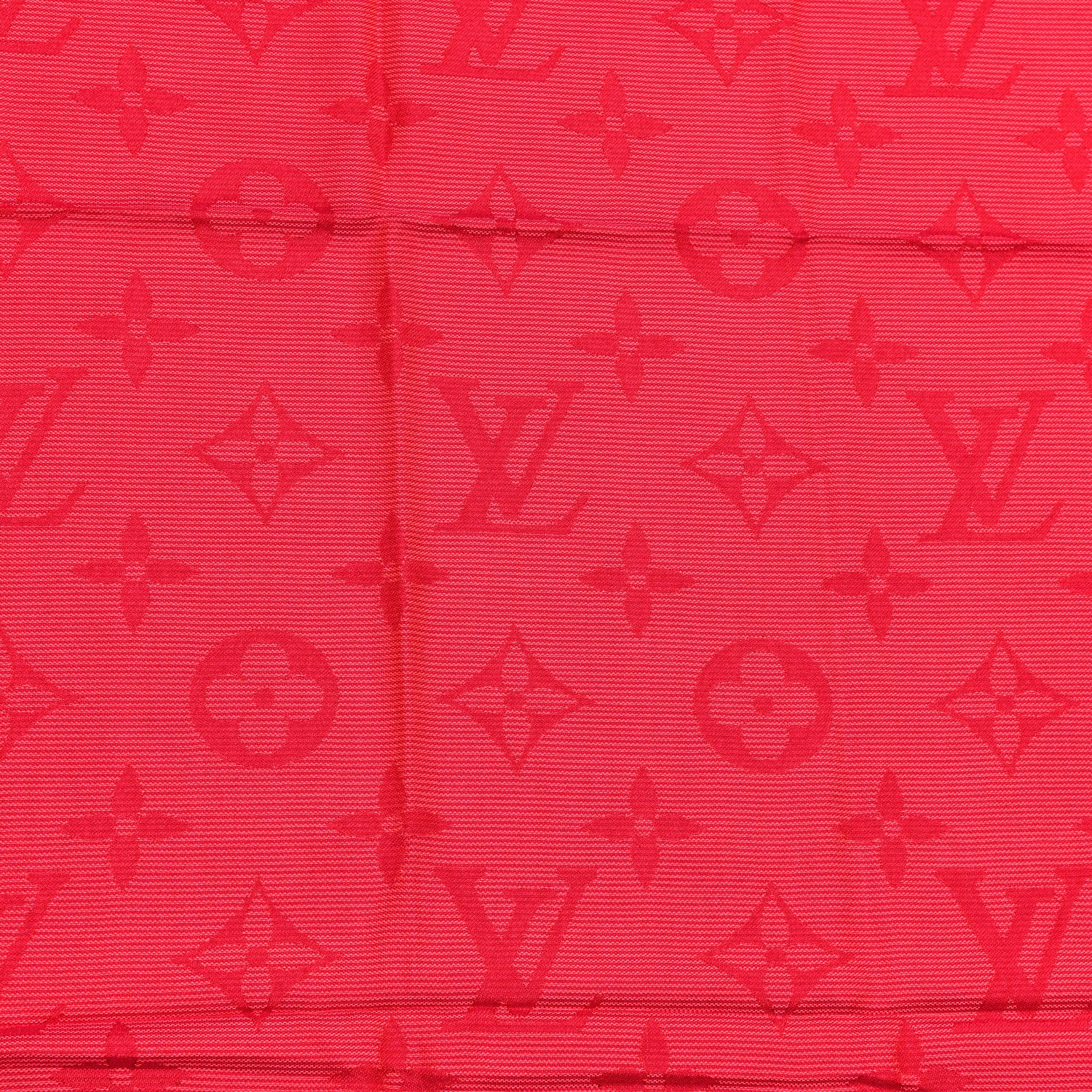 Louis Vuitton Silk Wool Monogram Shawl Pomme D'Amour 3 of 4