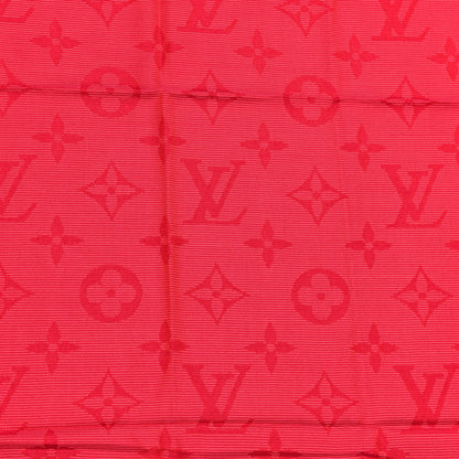 Louis Vuitton Silk Wool Monogram Shawl Pomme D'Amour 3 of 4