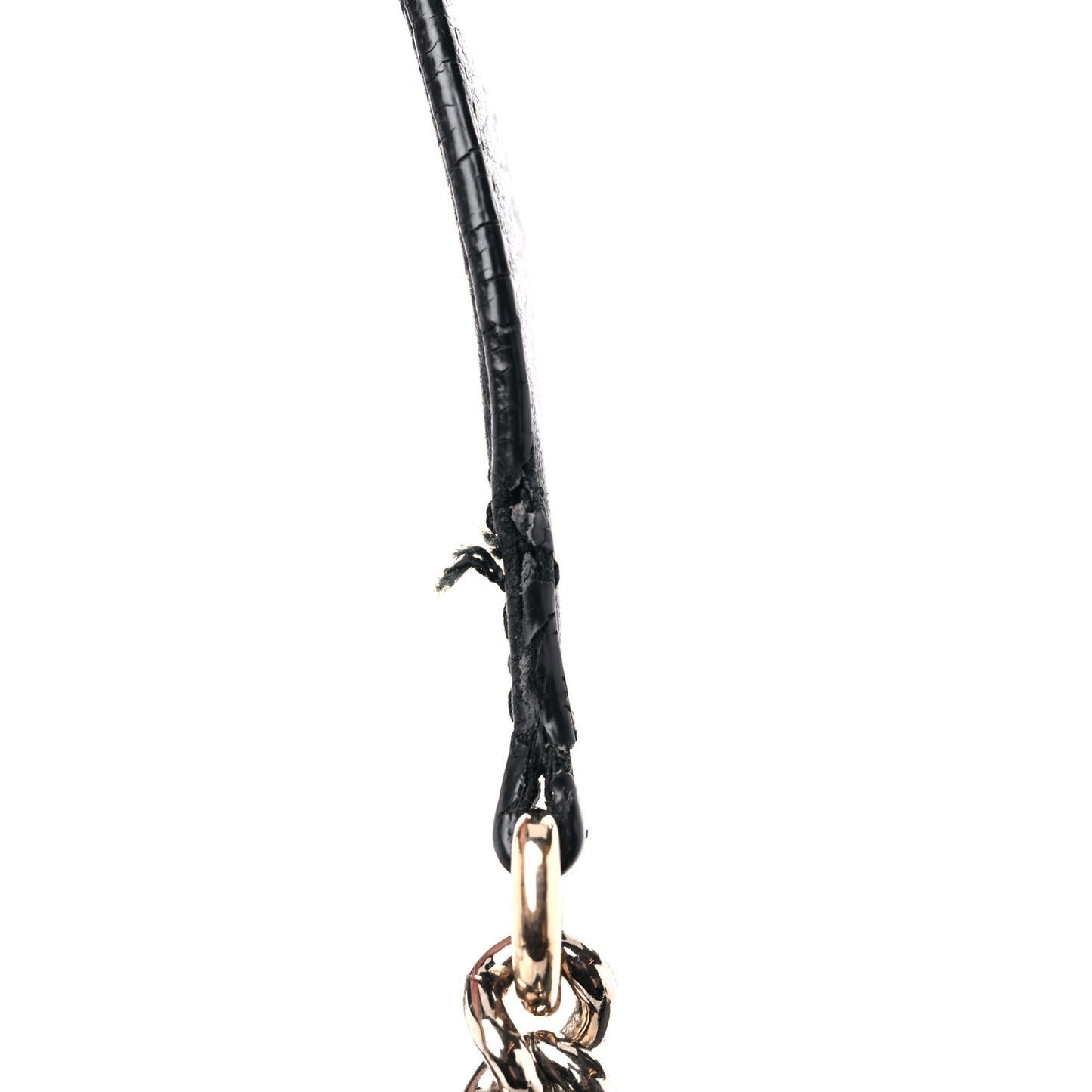 Pebbled Calfskin Medium Soho Chain Shoulder Bag Black