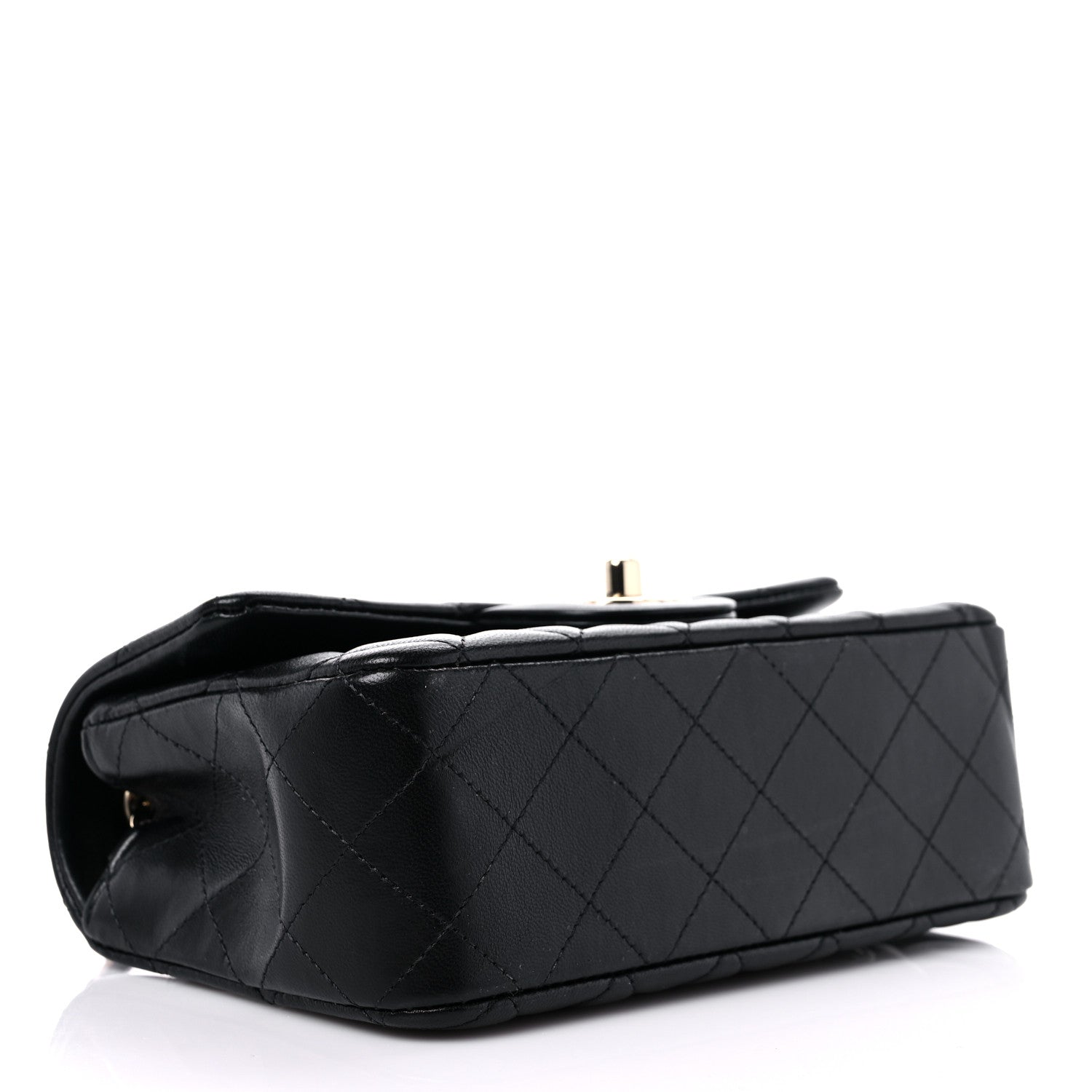 Chanel Lambskin Quilted Mini Rectangular Flap Black 4 of 9
