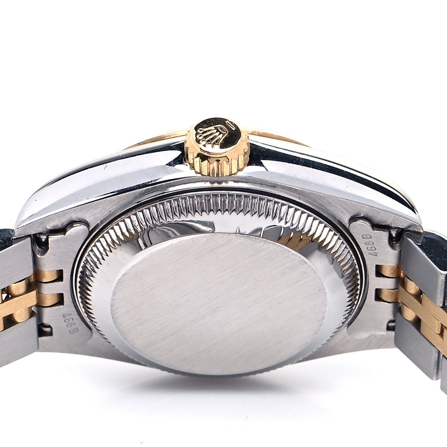 Stainless Steel 18K Yellow Gold 26mm Oyster Perpetual Datejust Watch White Roman 79173