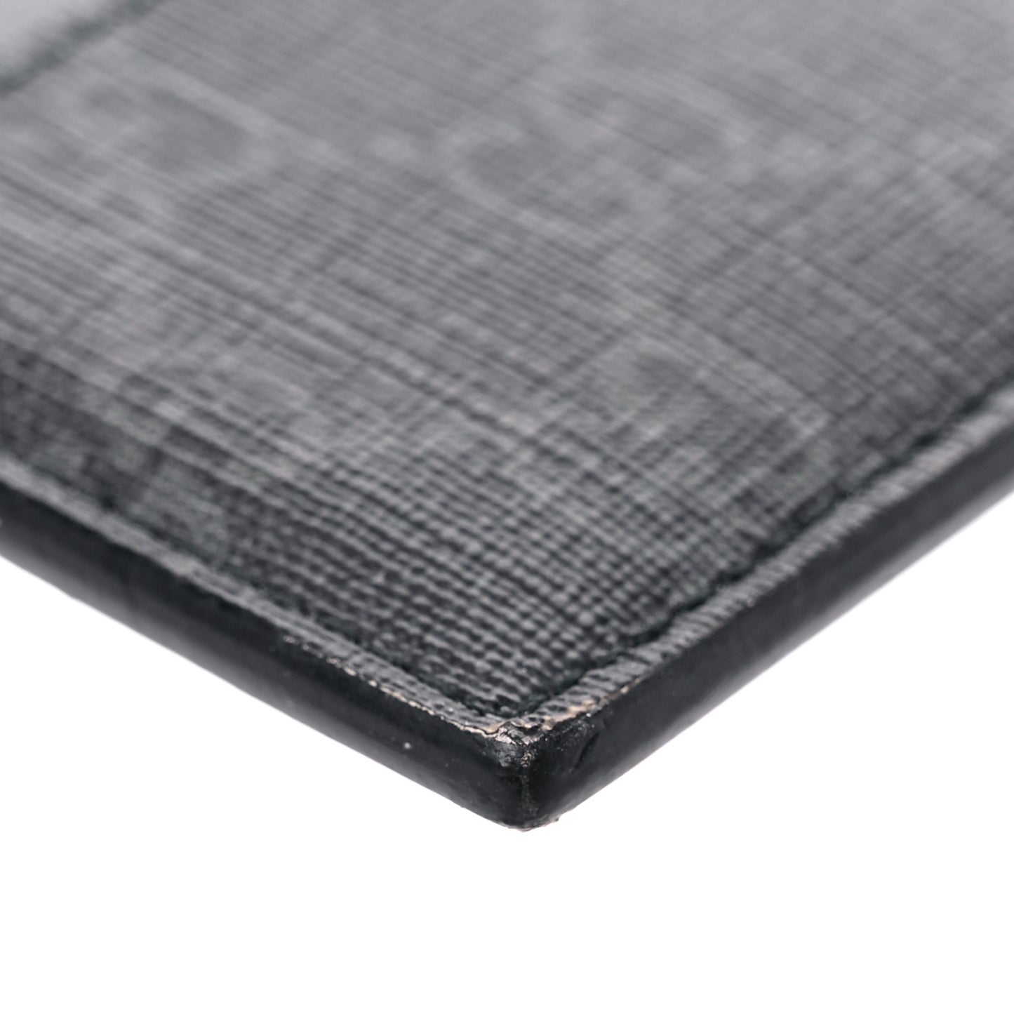 GG Supreme Monogram Wolf Print Card Holder Black Grey