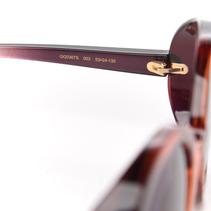Gucci Round Sunglasses GG0367S Purple Red 5 of 6