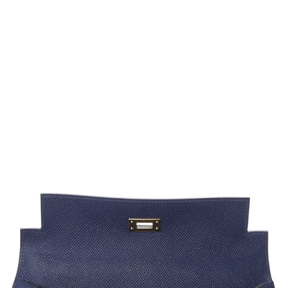Hermes Epsom Kelly Sellier 25 Bleu Saphir 14 of 38