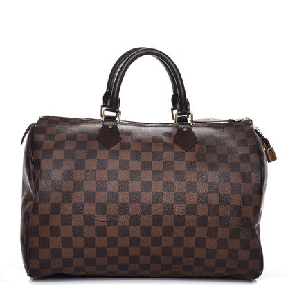 Louis Vuitton Damier Ebene Speedy 35 1 of 15