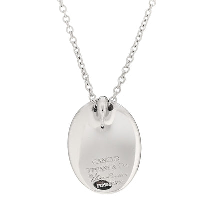 Tiffany Platinum Elsa Peretti Cancer Zodiac Pendant Necklace 4 of 4
