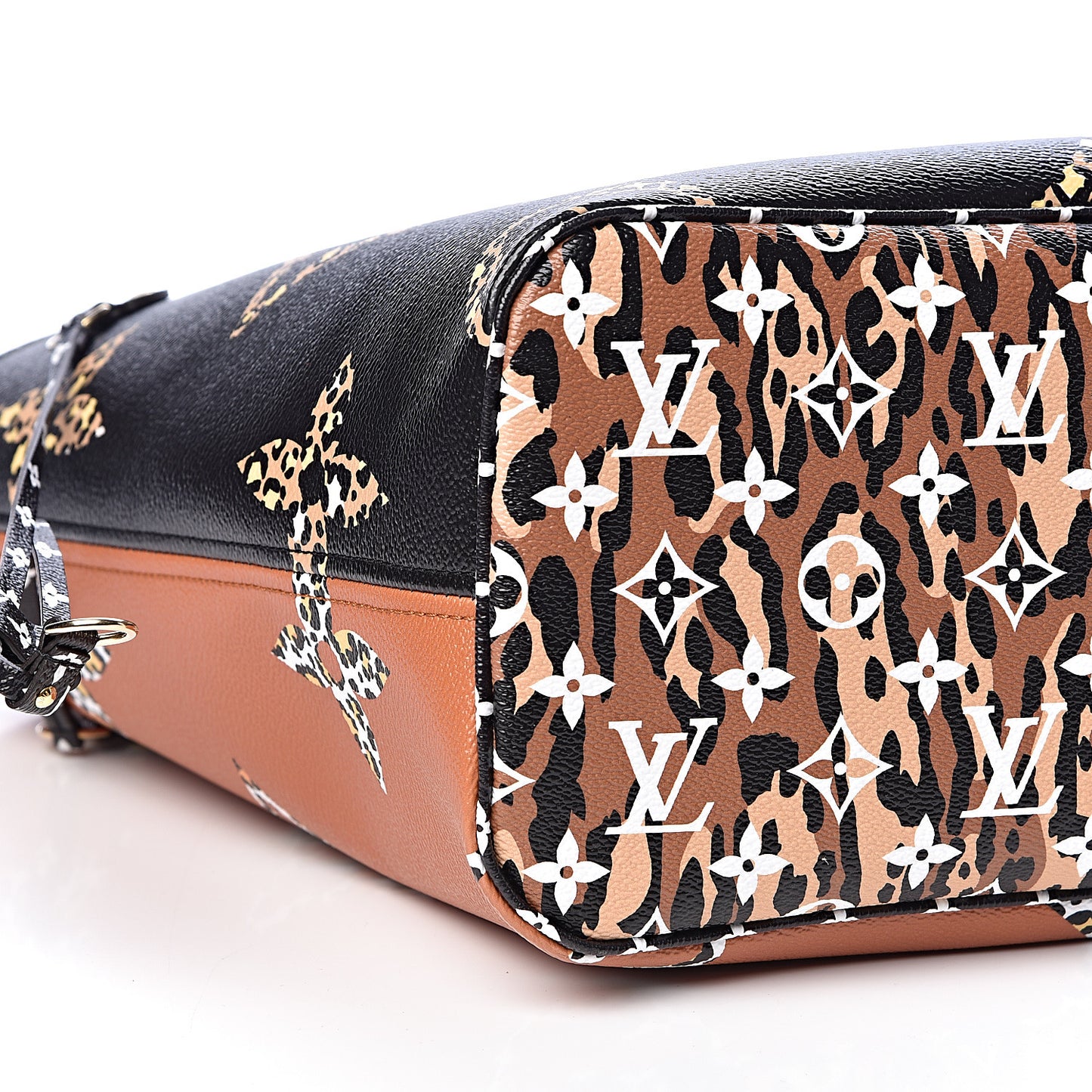 Monogram Giant Jungle Neverfull MM Black